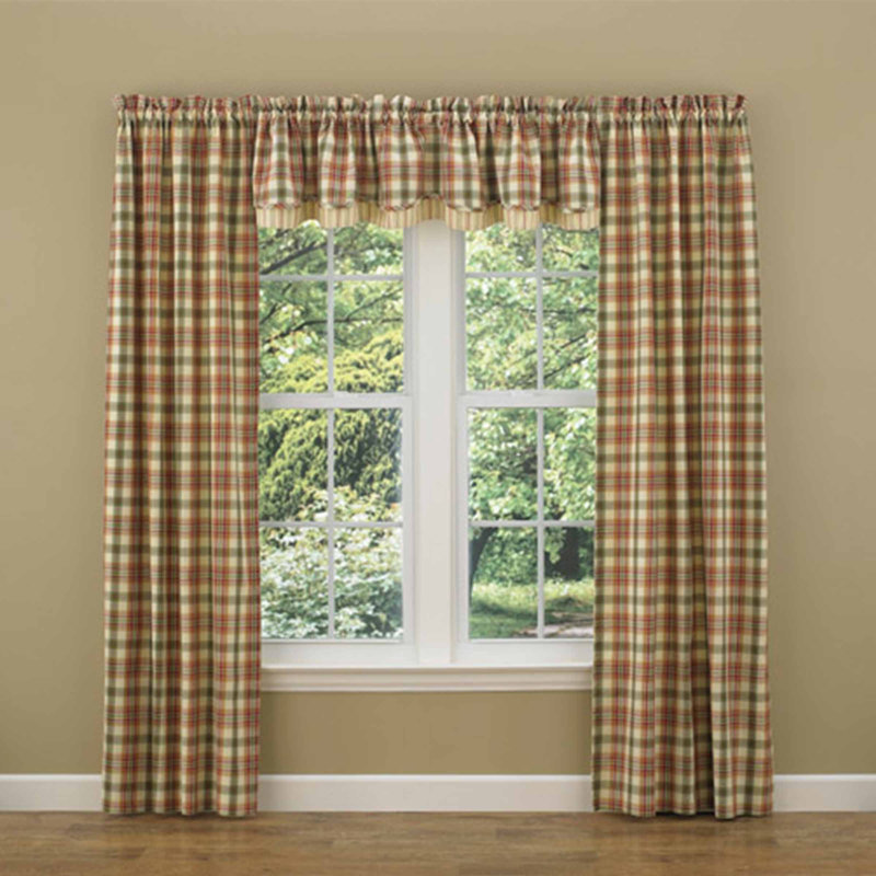  Lemon Pepper Lined Layered Valance 16''L