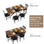 Ensemble de salle à manger 5 pièces avec table rectangulaire extensible de 55 à 71 pouces et 4 chaises Windsor