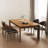62.99" Rectangular Solid Wood Dining Table