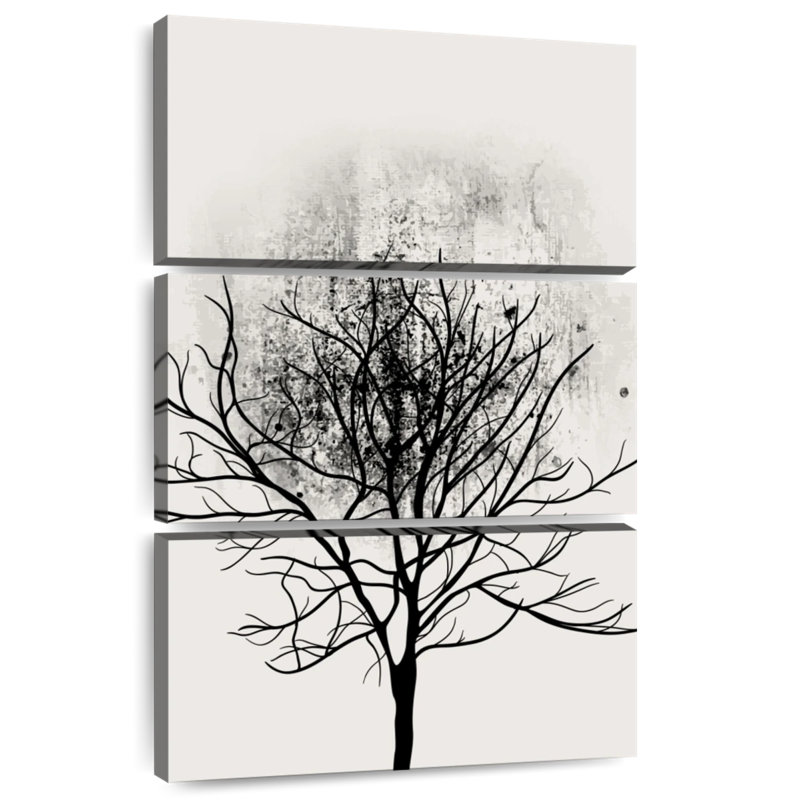 Harnek Black Tree Study, 32" H x 20" W