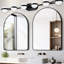 6 - Éclairage de meuble-lavabo noir, style moderne et simple, matériau en fer, brouillard, écoénergétique pour différentes pièces avec 6 lumières noires, économie, salle de bain, armoires de toilette, salle d'eau-58994000-58994007
