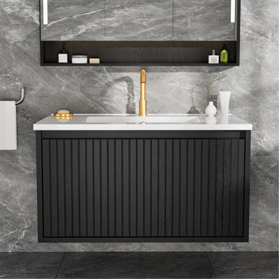 Meuble-lavabo 30 po avec lavabo en céramique
