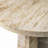 Travertine-Style Round Nesting Side Tables Modern Coffee Tables Set of 2