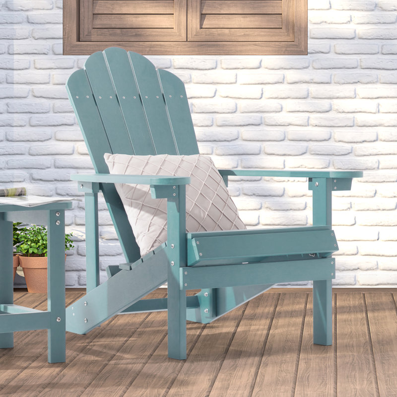 Chaise Adirondack Yonds Hips, Bleu lac