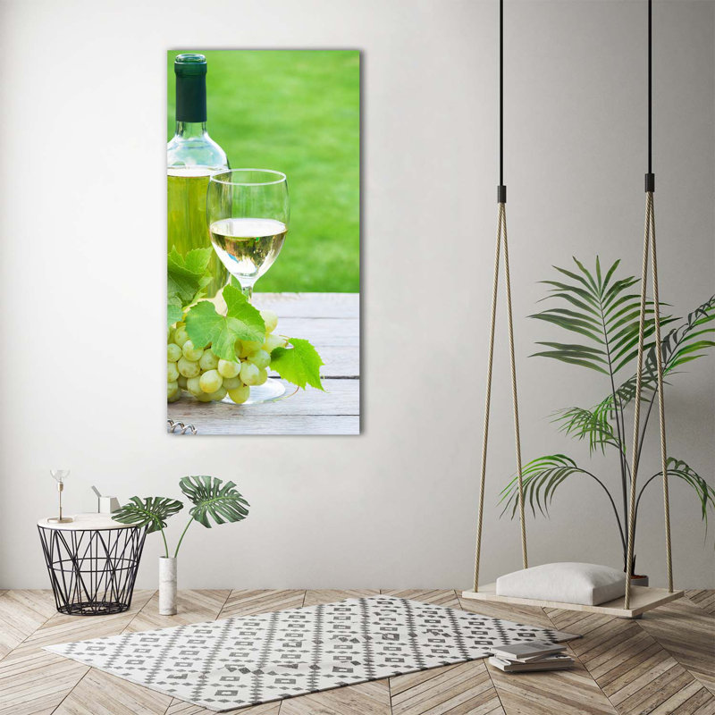 Grapes And Wine - Wrapped Canvas Print