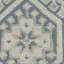 Tapis géométrique bleu en laine / coton noué à la main Baum-19783105