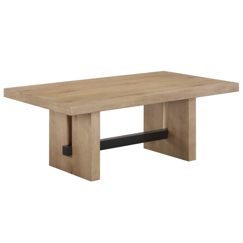 Table basse en bois Rickye, Brun