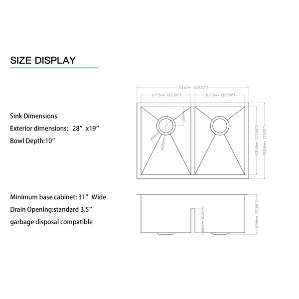 Dimensions du produit