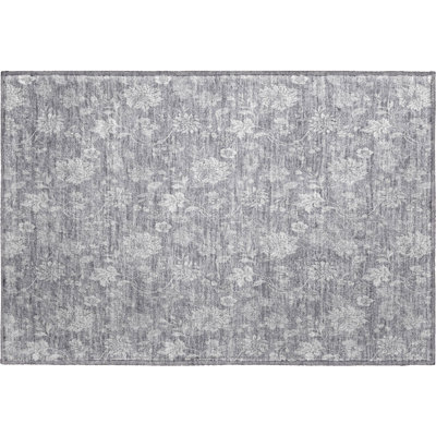 Premium Machine Washable Prisco Gray Rug