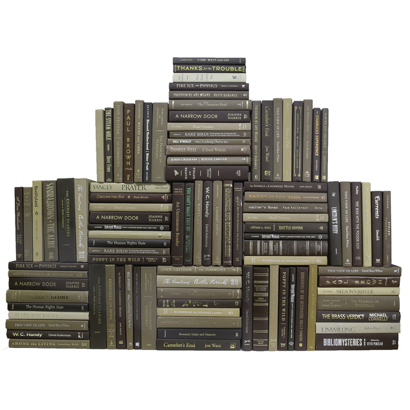 Modern Chocolate Book Wall, 100