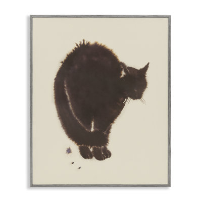  «Minimal Cat» sur estampe numérique par Grace Popp