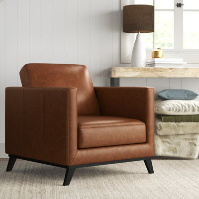 Asuka Genuine Leather Armchair