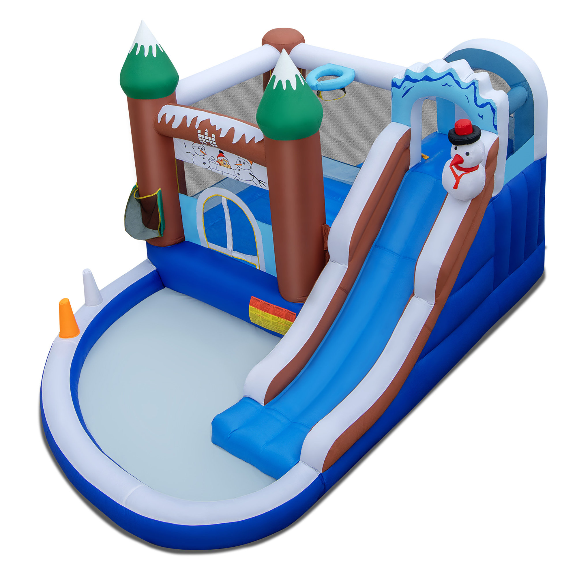 Costway 9.5' x 13.4' Bounce House with Slide | Wayfair