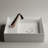 WS Bath Collections Cut 15'' White Ceramic Rectangular Bathroom Sink