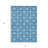 3' X 5' Denim Blue And Ivory Floral Medallion Washable Indoor Outdoor Area Rug