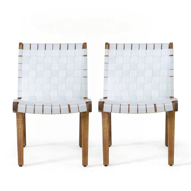 Exquisite Rope Weave Lounge Chair Set for Stylish Outdoor Spaces, White/Brown