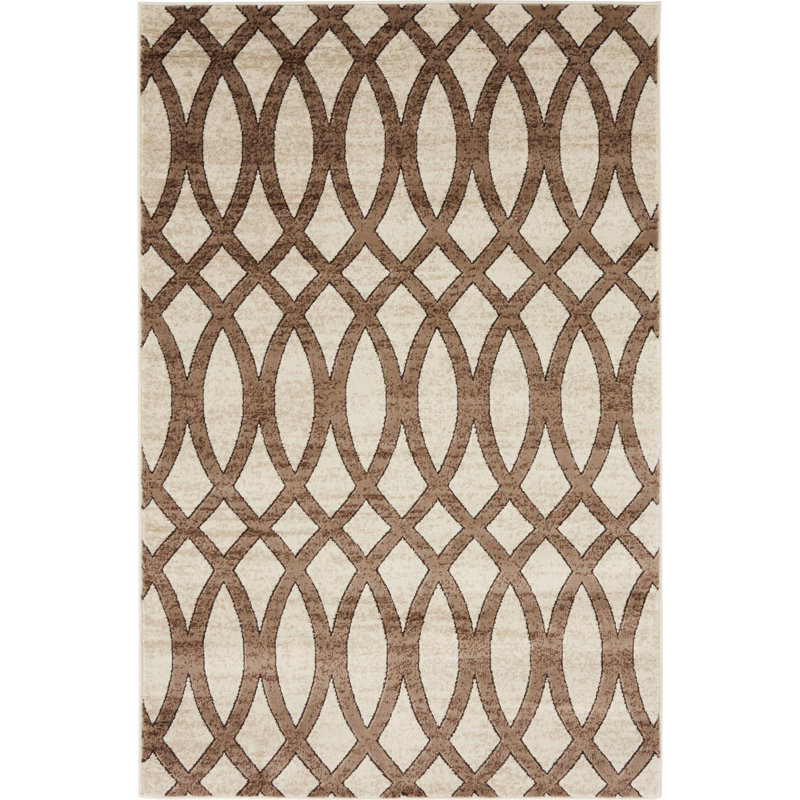 Emigdio Abstract Indoor Rug, Rectangle 4' x 6'
