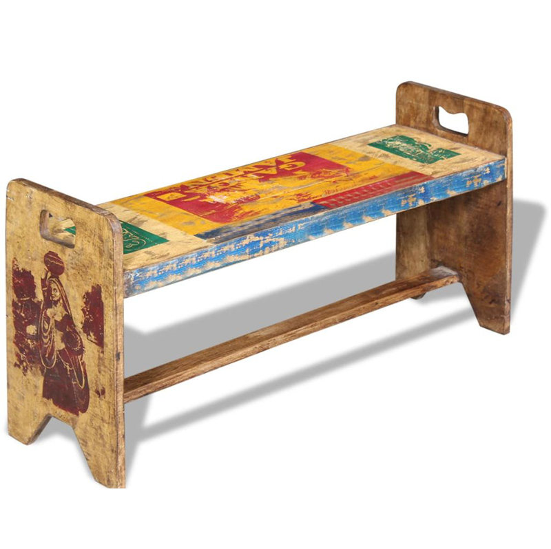 Aline Solid Wood Bench