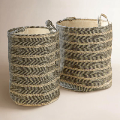 Jumelle Handmade Seagrass Decorative Basket - Set of 2