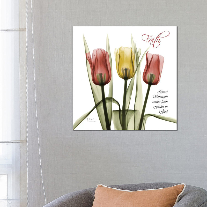 Faith Tulips by Albert Koetsier - Wrapped Canvas Print, 66.04 cm H x 66.04 cm W x 3.175 cm D