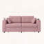 Canapé 3 places avec chargement USB, méridienne de rangement, porte-gobelet, chenille, assemblage facile-590600125