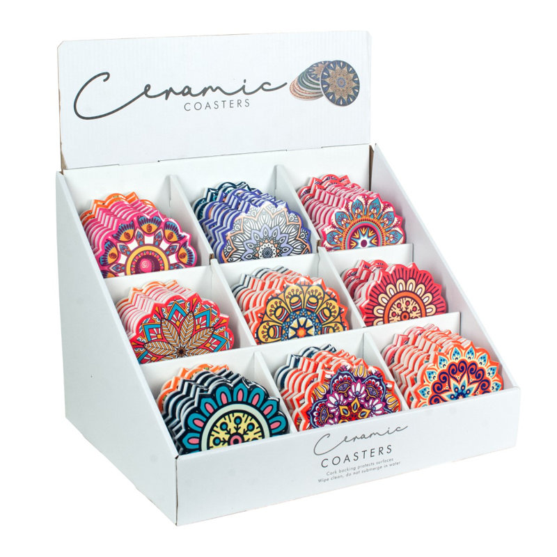 Ceramic 12 Piece Coaster Set