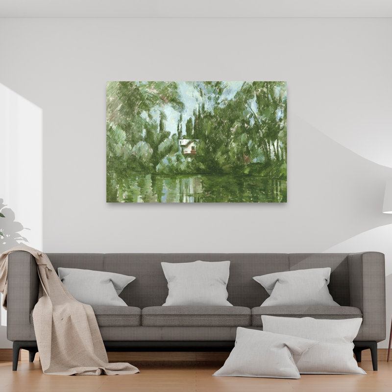 House On The Banks Of The Marne, 1889-90 Impressionist Abstract Contemporary Architecture Wall Art Print