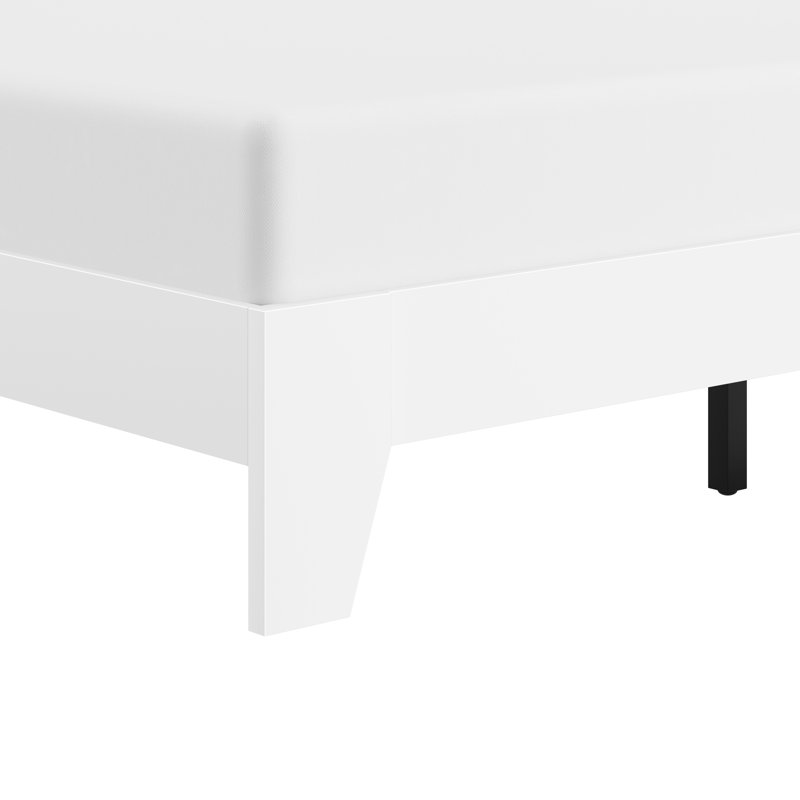 Heiss Open-Frame Bed, Full / Double, White