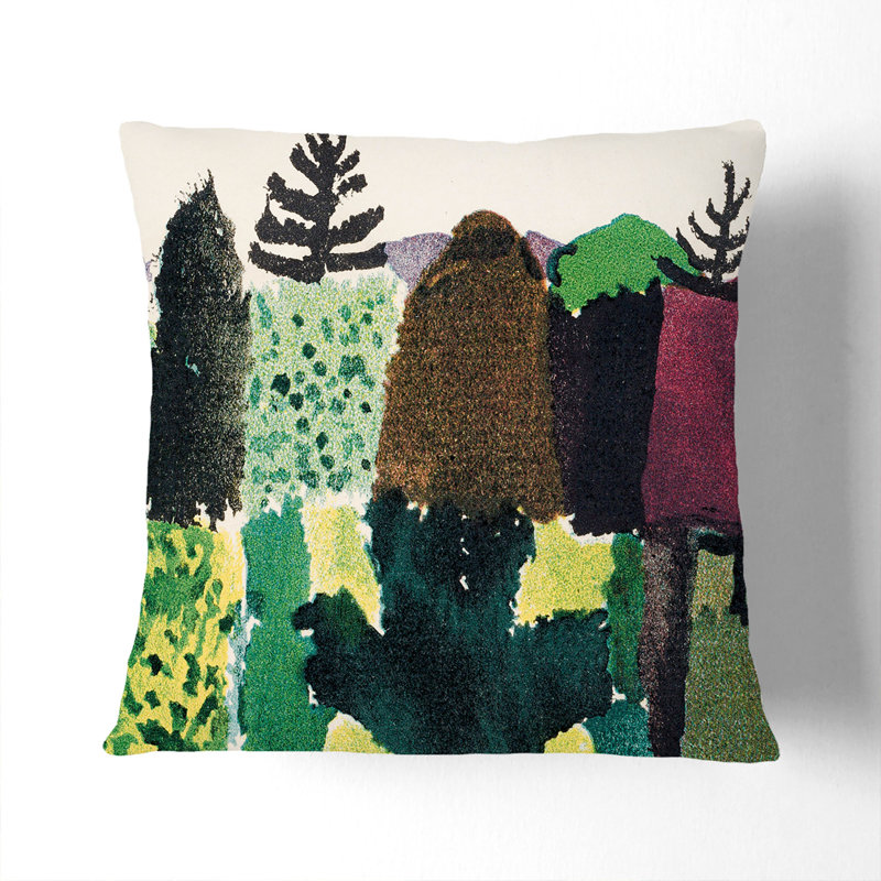 Park by Paul Klee Scatter Cushion with Filling, 40cm H x 40cm W x 15cm D