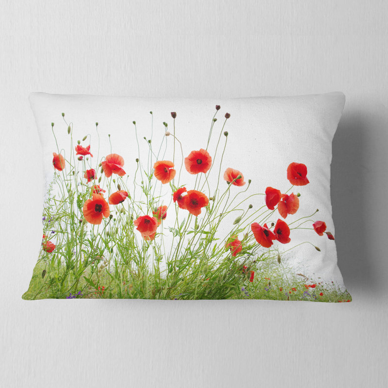 Coussin lombaire floral