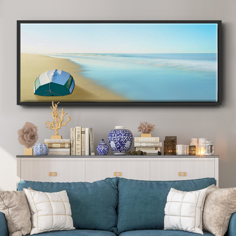 Boat on a Beach II- Framed Canvas