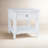 Pearce Modern Farmhouse 24" Square End Table with Storage Shelf - White