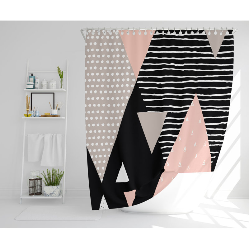 Wenee Polyester Shower Curtain, 177cm H x 177cm W