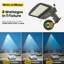 Luminaire commercial à DEL avec boîte à chaussures avec puissance sélectionnable 200W 180W 150W, 32000LM 5000K à intensité variable, photocellule crépuscule à l'aube, IP65 imperméable 100-277V pour les stationnements, comprend un support de fixation 2-en-1