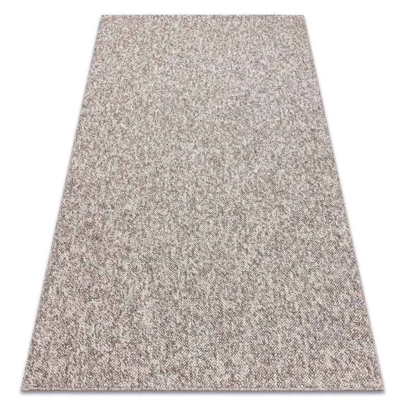 Oveta Solid Colour Area Rug, Beige/Brown, Rectangular 80 x 150cm