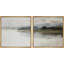 Ambiance lac brumeux apaisant, nature abstraite, paysage, illustrations, art moderne, détente minimale / calme-97923540-97923542