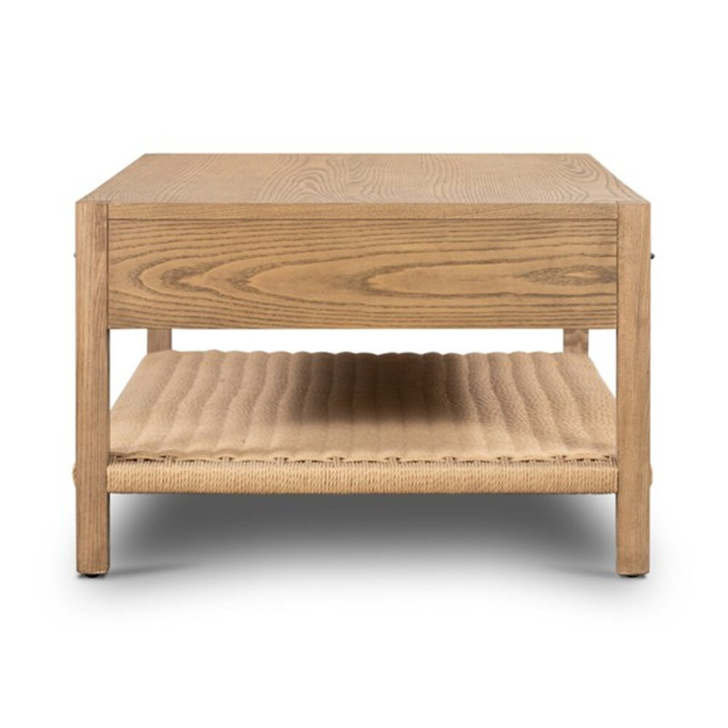Zuma Solid Wood Coffee Table, Dune Ash Veneer