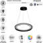 Luminaire suspendu cylindrique à 1 lumière unique à DEL Adyant