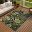 Tapis floral intérieur / extérieur lavable à la machine Chantille ACN2295-589723631