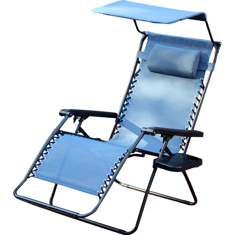 Chaise pliante zéro gravité Johns, bleu