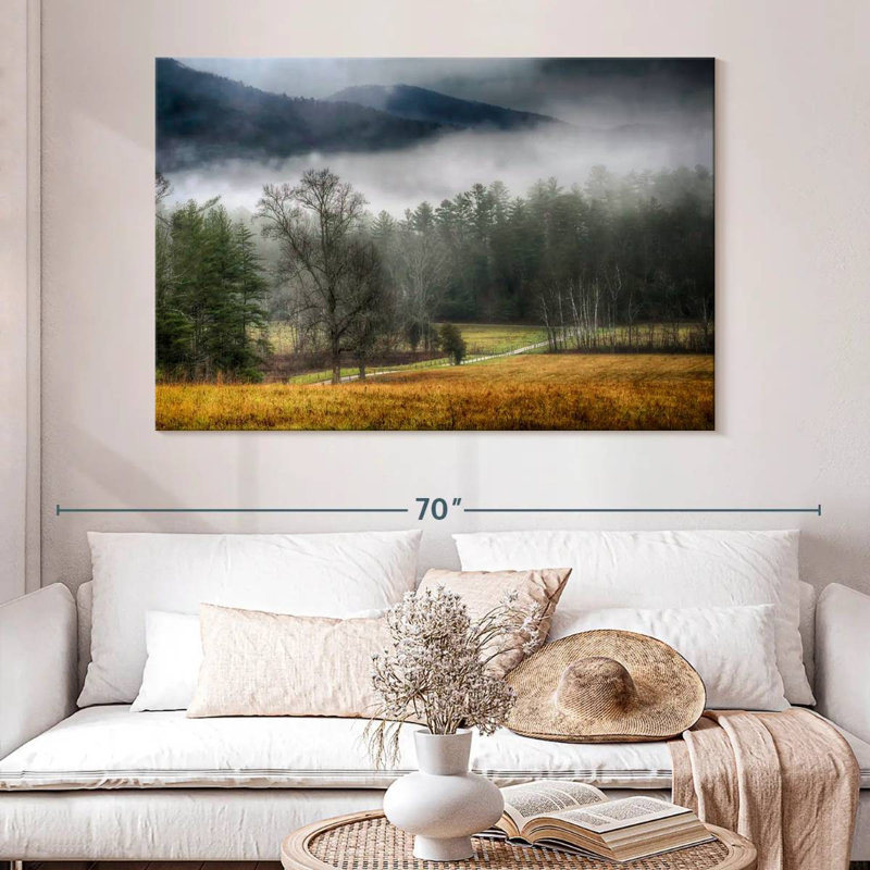 Alvord Cades Cove Fields Mist, H 34 po x l 51 po