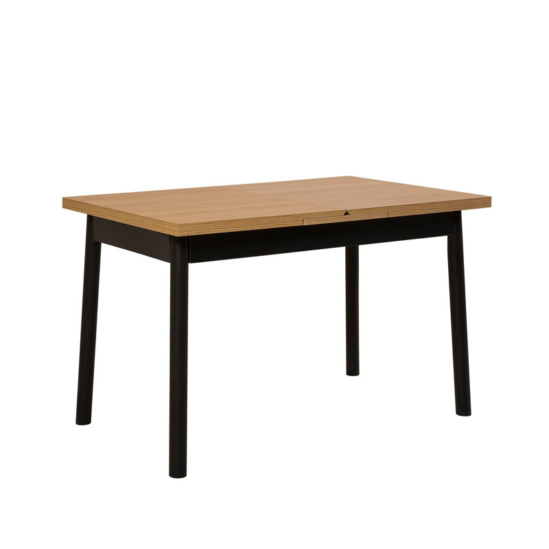Table de salle à manger extensible, Marron clair