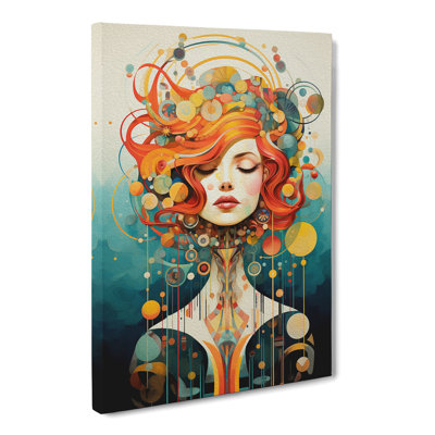 Virgo Zodiac Dadaism - No Frame Print