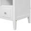 Base de meuble-lavabo 36 po seulement, structure en bois massif et panneaux de fibres à densité moyenne, blanc-93910280