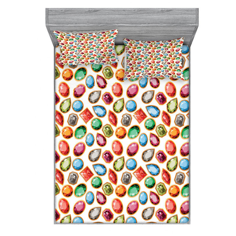 Microfiber Sheet Set, Full Sheet Set with Fitted Sheet