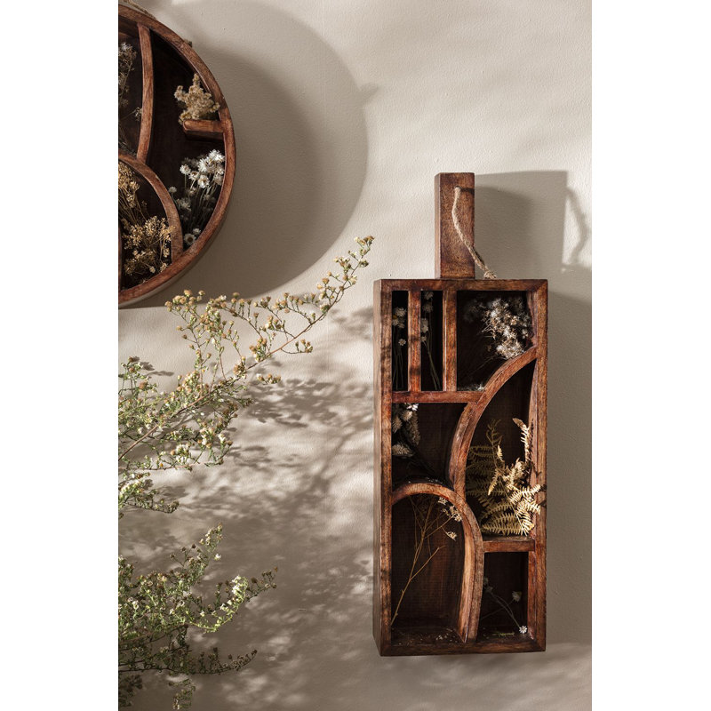 Mango Solid Wood Cube Shelf
