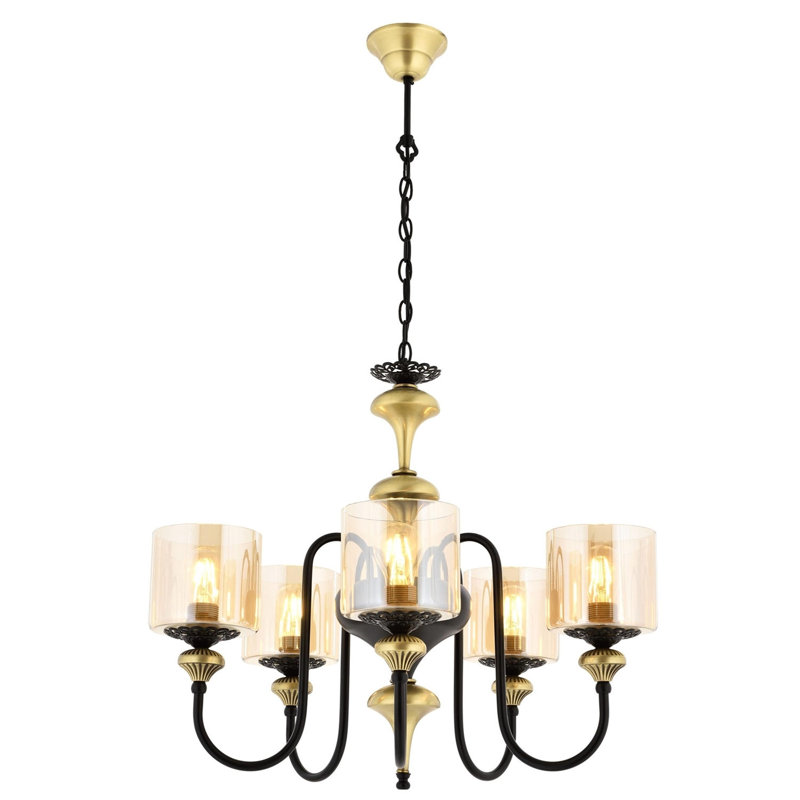 Demps 5 - Light Shaded Chandelier