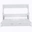 Lit escamotable double avec élévateur hydraulique et bureau, blanc-114833015-114833016