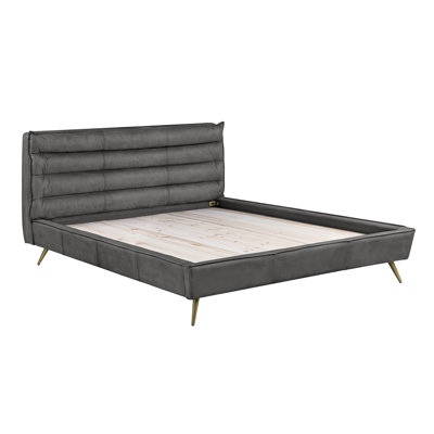 Lit plateforme en cuir Divina