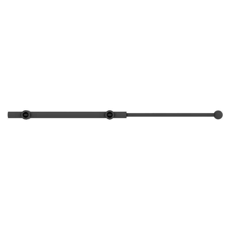 Sliding Valet Rod For Custom Closet Systems, 1" H x 1.14" W x 13.87" D